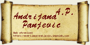 Andrijana Panjević vizit kartica